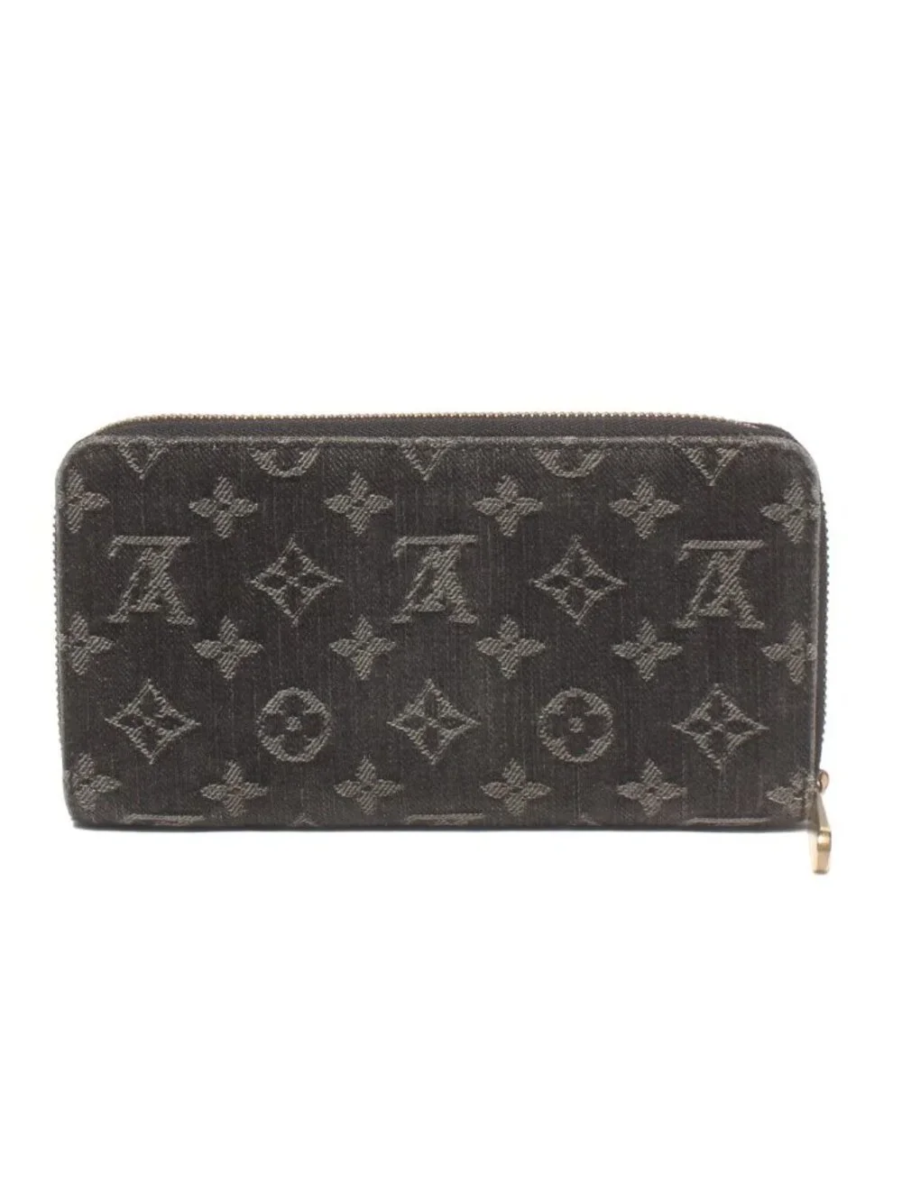 Louis Vuitton Zip Around Wallet Zippy Monogram Denim